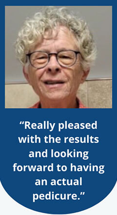 toefx Treatment testimonials in the Palm Beach County, FL: Boynton Beach, West Palm Beach, Delray Beach & Boca Raton, Lantana & Lake Worth Beach, Ocean Ridge & Gulf Stream, Hypoluxo, Wellington, Greenacres, FL & Broward County, FL: Plantation, Davie, Cooper City, Lauderhill & Lauderdale Lakes, Weston, Pembroke Pines & Miramar, FL areas